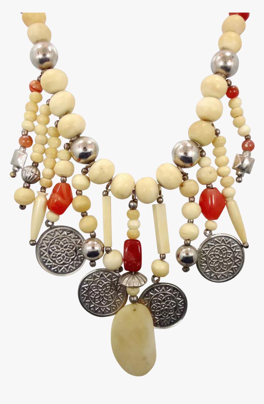 Bone Necklace Png - Boho Jewelry Png, Transparent Png, Free Download