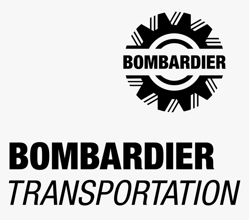 Bombardier Transportation 01 Logo Black And White - Bombardier Transportation Bombardier Logo, HD Png Download, Free Download