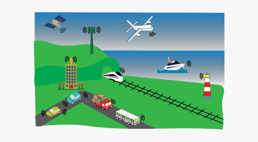 Illustration Of Smart Transportation Hd, HD Png Download, Free Download