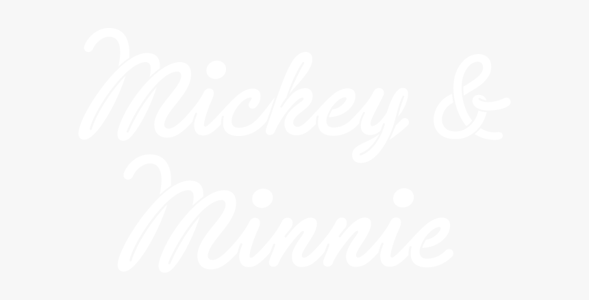 Mickey And Minnie Calligraphy, HD Png Download, Free Download