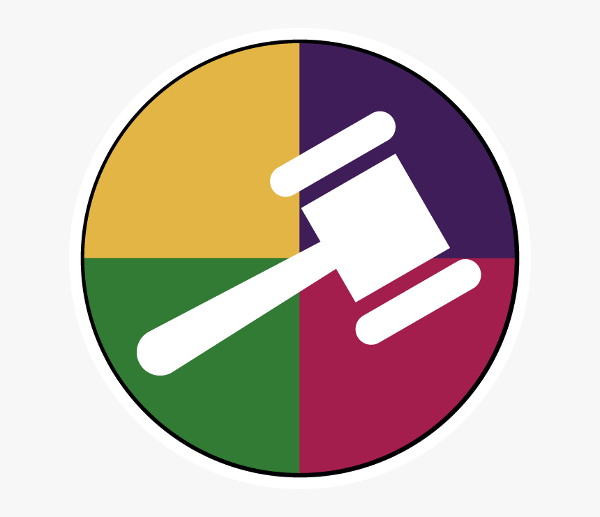 Gavel Circle Color - Circle, HD Png Download, Free Download