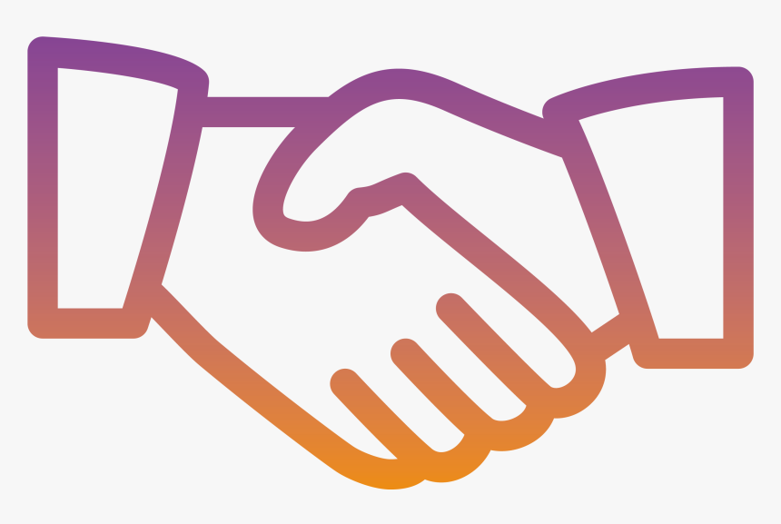 White Clipart Handshake Icon, HD Png Download, Free Download