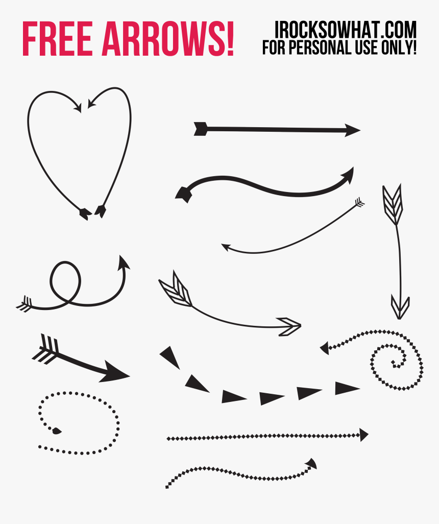 Curly Arrow Png, Transparent Png, Free Download