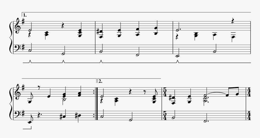 Voltasegment-2png - Sheet Music, Transparent Png, Free Download