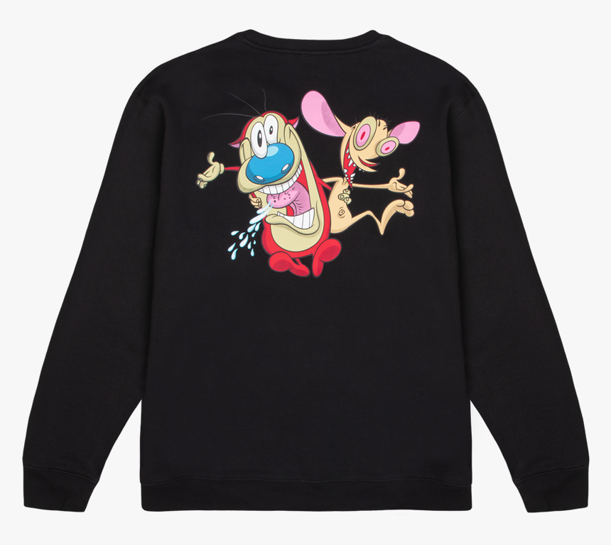 Ren & Stimpy Crew Neck Sweatshirt "
 Data Max Width="1000"
 - Sweatshirt, HD Png Download, Free Download