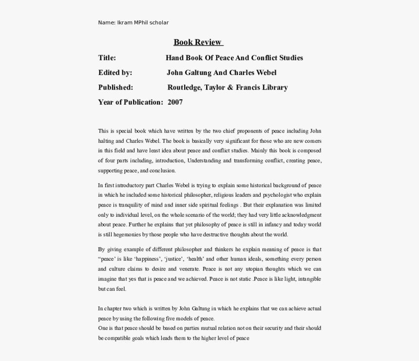 example of book review pdf