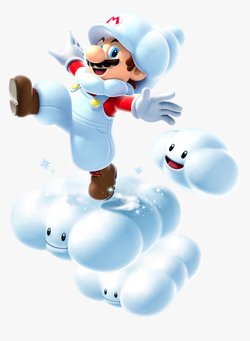 Mario Clouds Png - Super Mario Galaxy 2 Cloud Mario, Transparent Png, Free Download