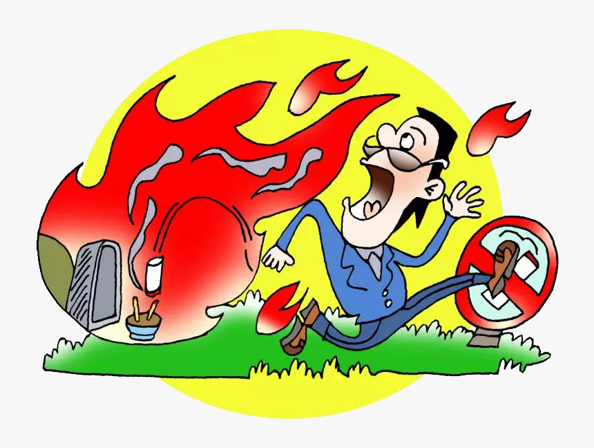 Qingming Comics Combustion Giu Ed Burning Butts Clipart - Jangan Membakar Sampah Sembarangan, HD Png Download, Free Download