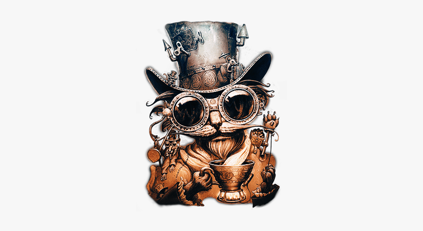 Happy Birthday Steampunk Cat, HD Png Download, Free Download
