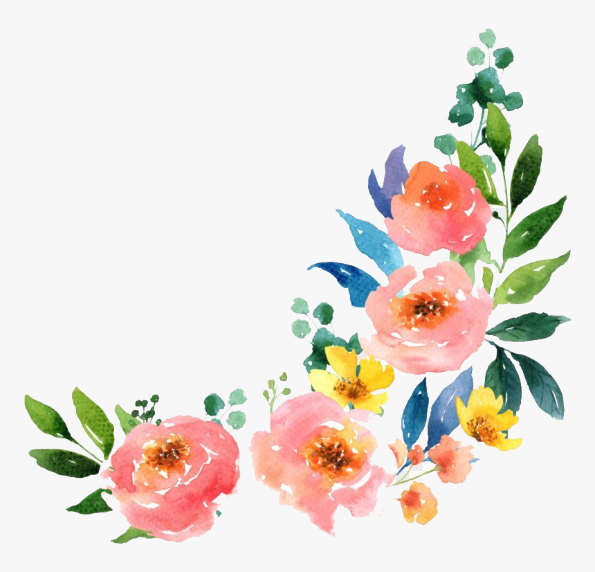 Flower Watercolor Art Transparent Png Water Paint Flowers Png Png Download Kindpng