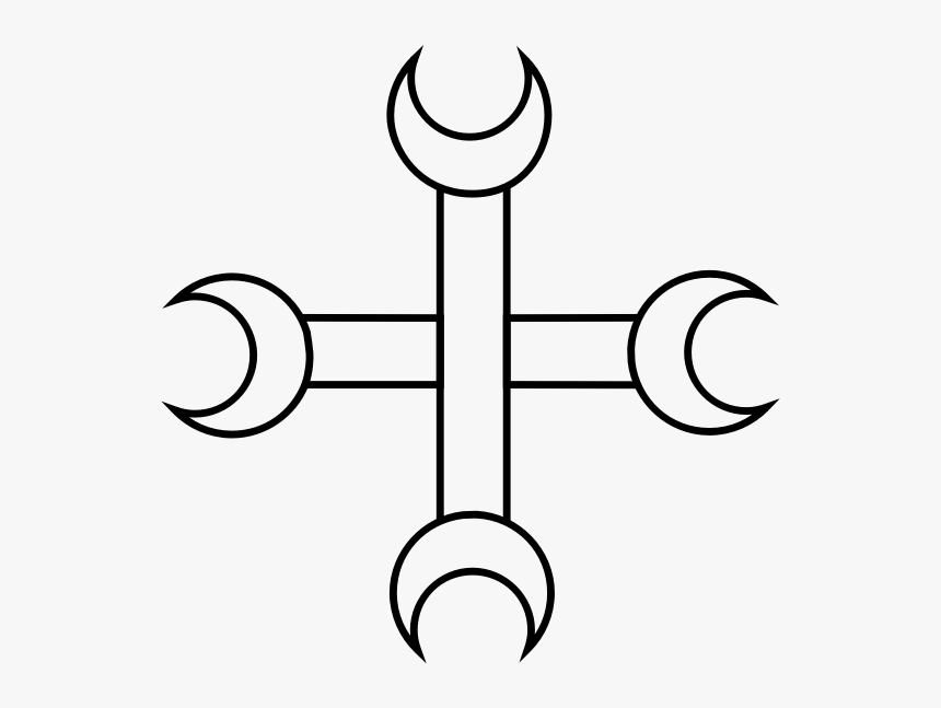 Crescent Cross - Cross, HD Png Download, Free Download