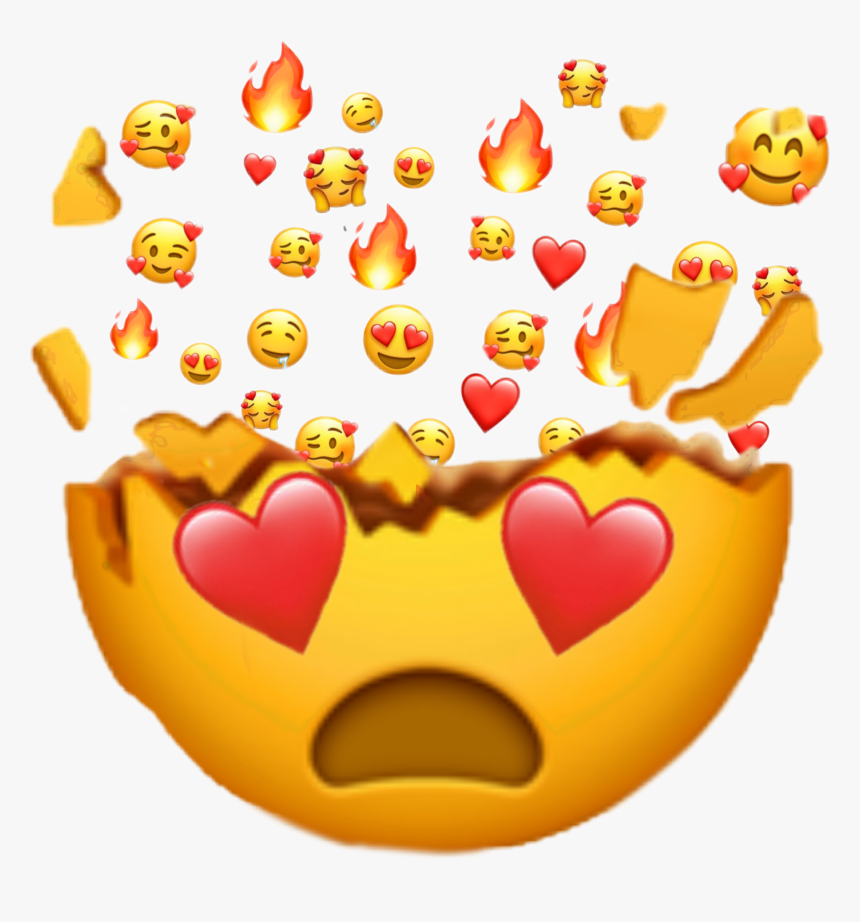 Emoji Heart Explosion Emojis Ios 12 Png Transparent Png Kindpng