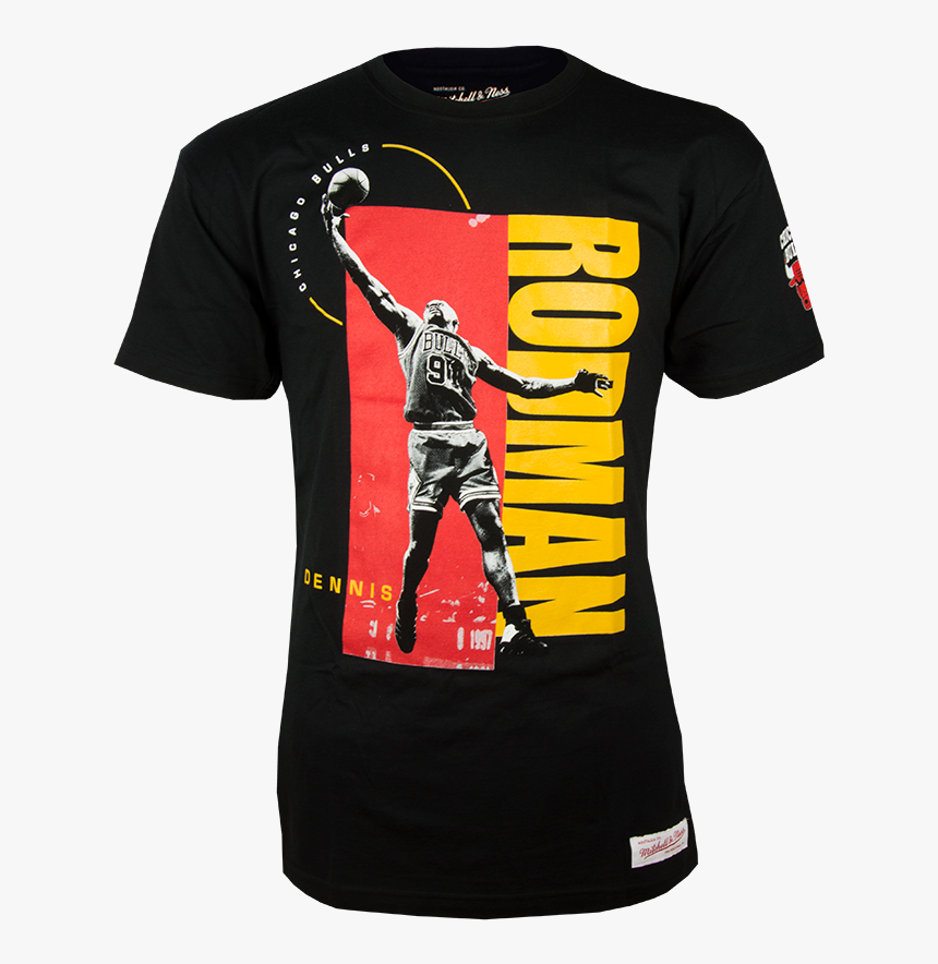 Dennis Rodman Chicago Bulls Mitchell & Ness Photo Real - Active Shirt, HD Png Download, Free Download