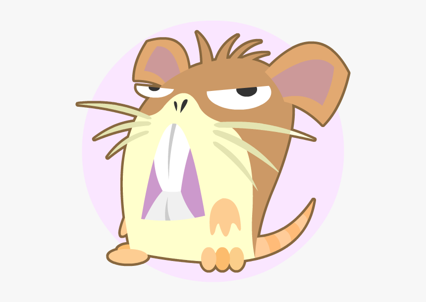 Raticate - Cartoon, HD Png Download, Free Download