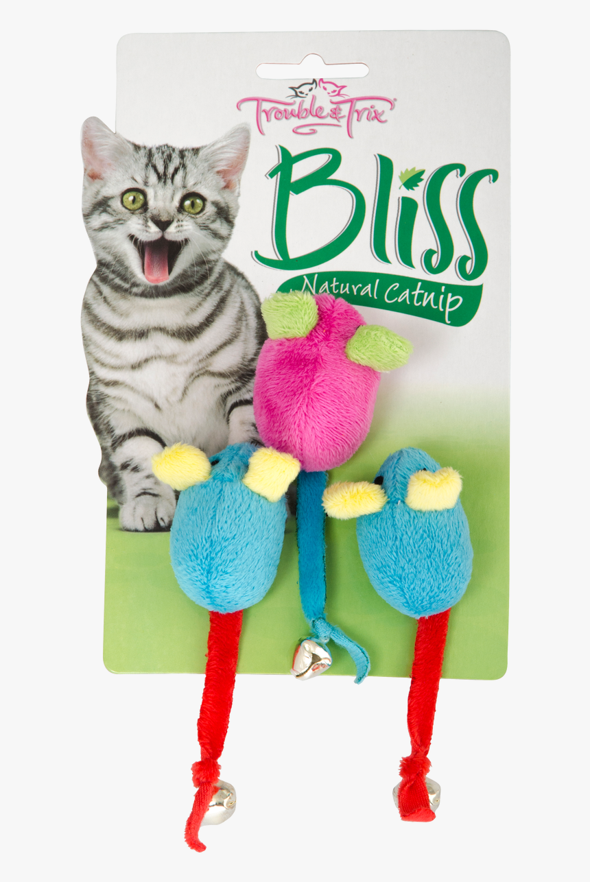 Trouble & Trix Bliss Mice Bell - Cat Toy, HD Png Download, Free Download