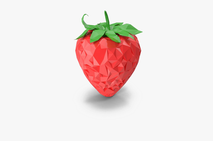 Single Strawberry Transparent Background - Transparent Background Single Strawberry, HD Png Download, Free Download