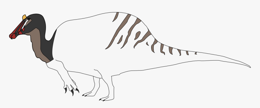 File - Spinosaurus Vector - Svg - Line Art, HD Png Download, Free Download