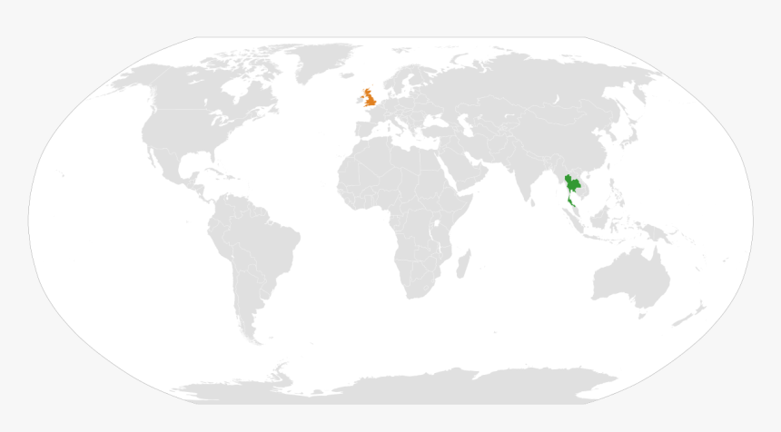 Thailand United Kingdom Locator - Global Hunger Index 2019, HD Png Download, Free Download