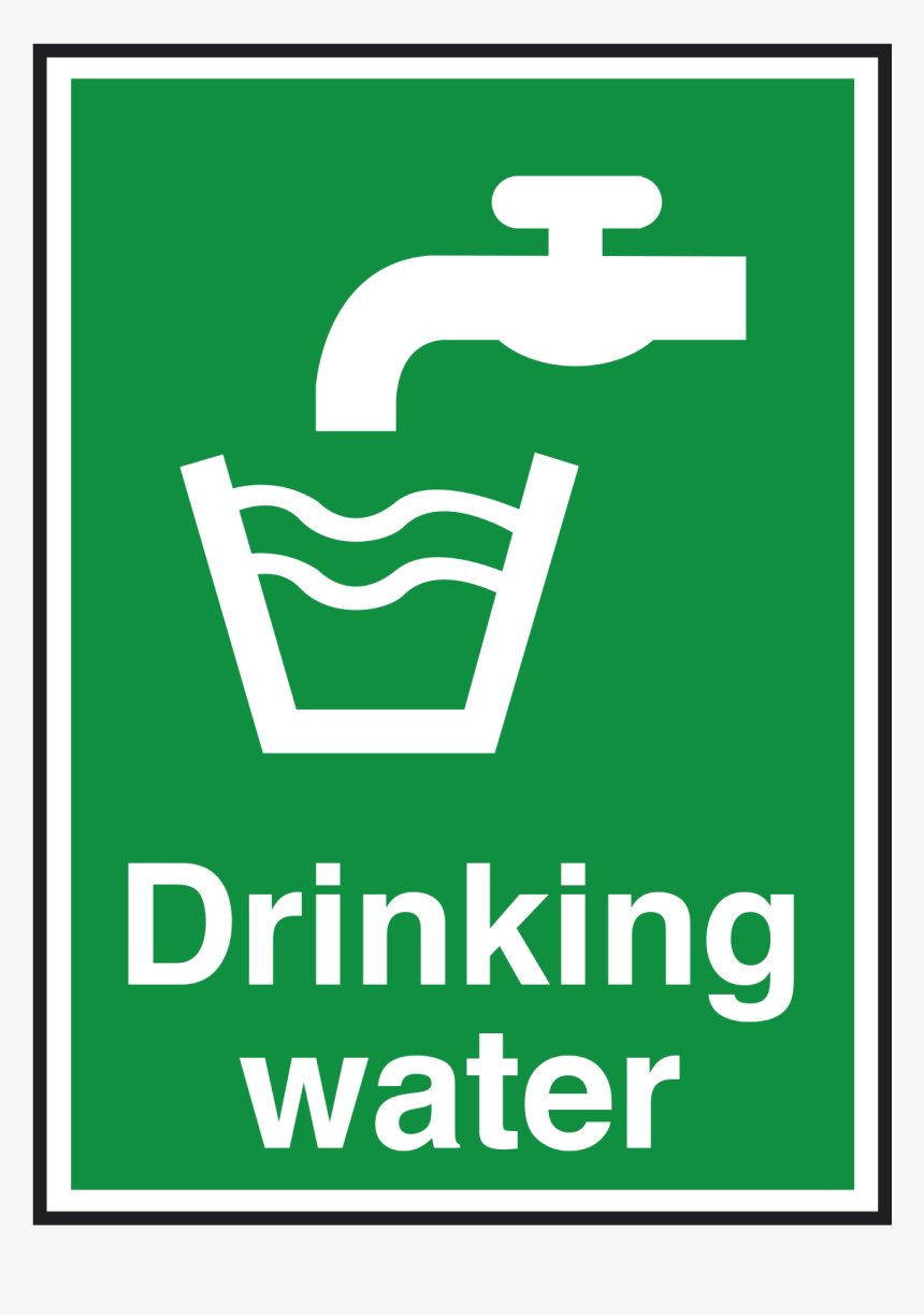 Drinking Water Sign"
 Title="drinking Water Sign - Drinking Water Sign Transparent, HD Png Download, Free Download
