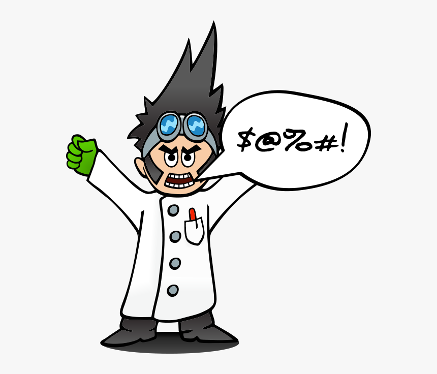 Mad Scientist - Cartoon, HD Png Download, Free Download