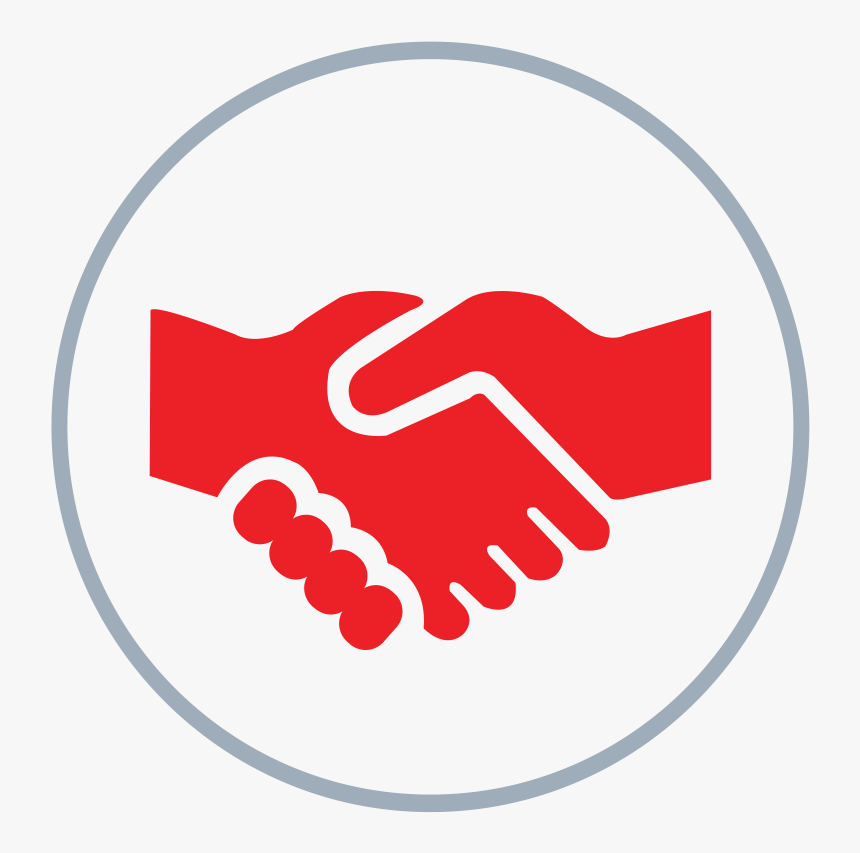 Shaking Hands In Circle - Hand Shaking Clipart Blue, HD Png Download, Free Download