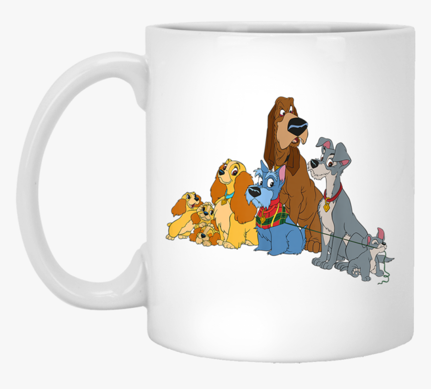 Disney Lady And The Tramp Dogs White Mug - Lady And The Tramp, HD Png Download, Free Download