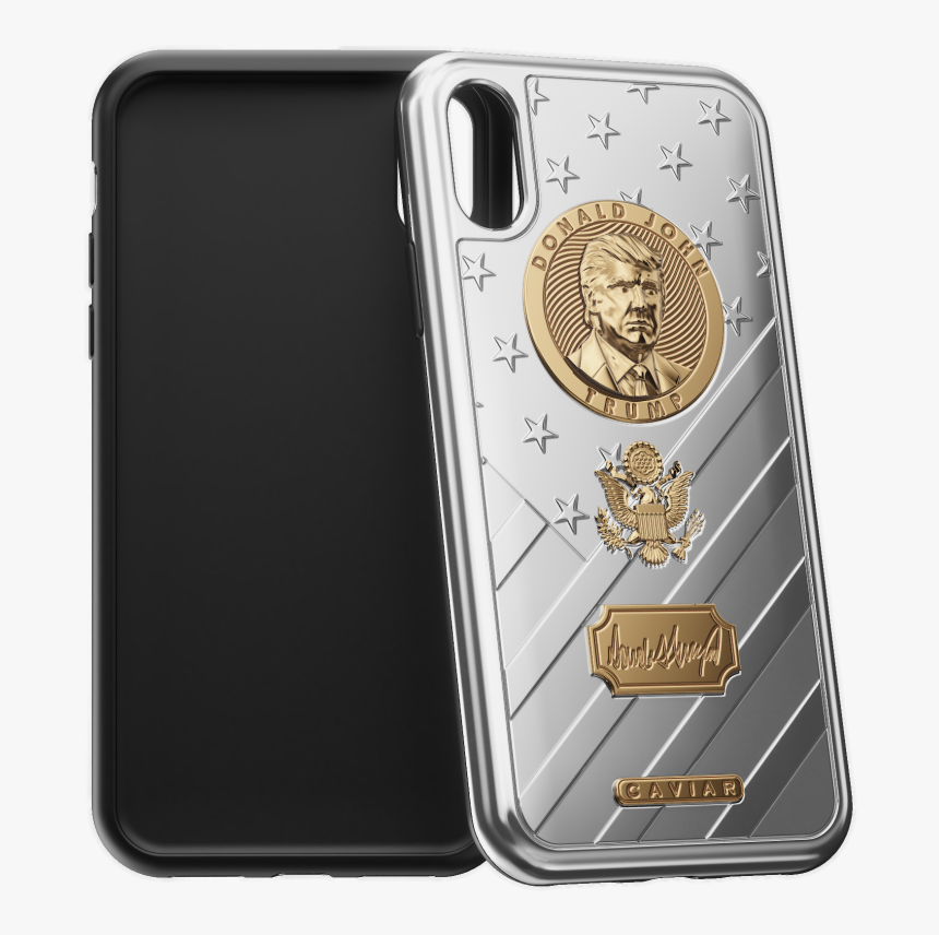 Caviar Iphone X Golden Case With Donald Trump Portrait - Iphone X Donald Trump, HD Png Download, Free Download