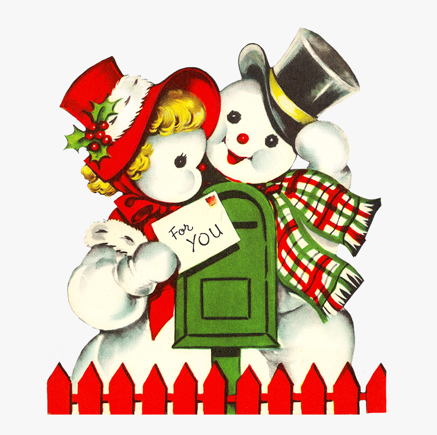 Snowmen Clip Art Sending Christmas Cards - Sending Christmas Cards ...