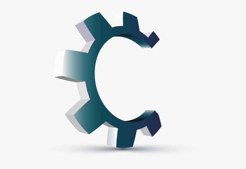 Gears Clipart Gear Logo - Logo 3d Gear Png, Transparent Png, Free Download