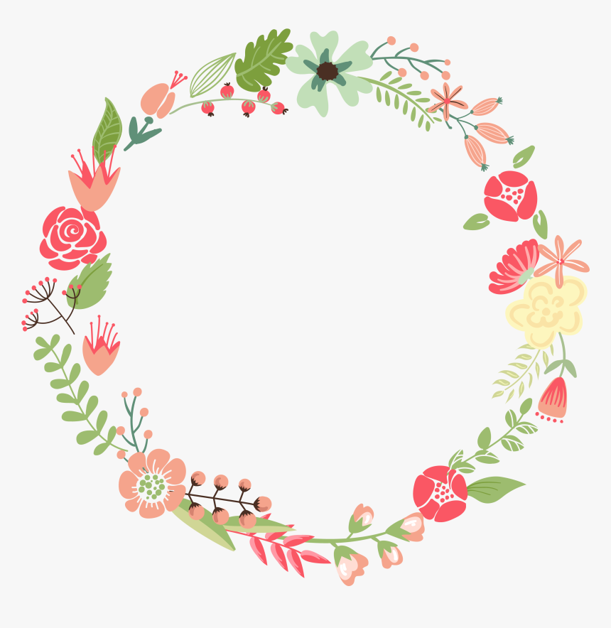 flower circle frame