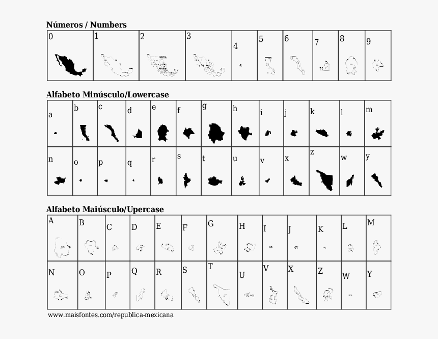 Detalhes Da Fonte Republica Mexicana - Font, HD Png Download, Free Download