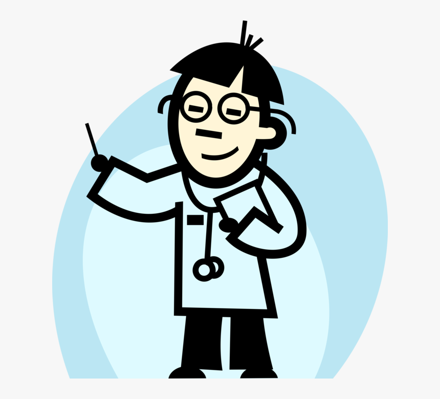 Vector Illustration Of Asian Health Care Professional - Person In Deep Thought, HD Png Download, Free Download