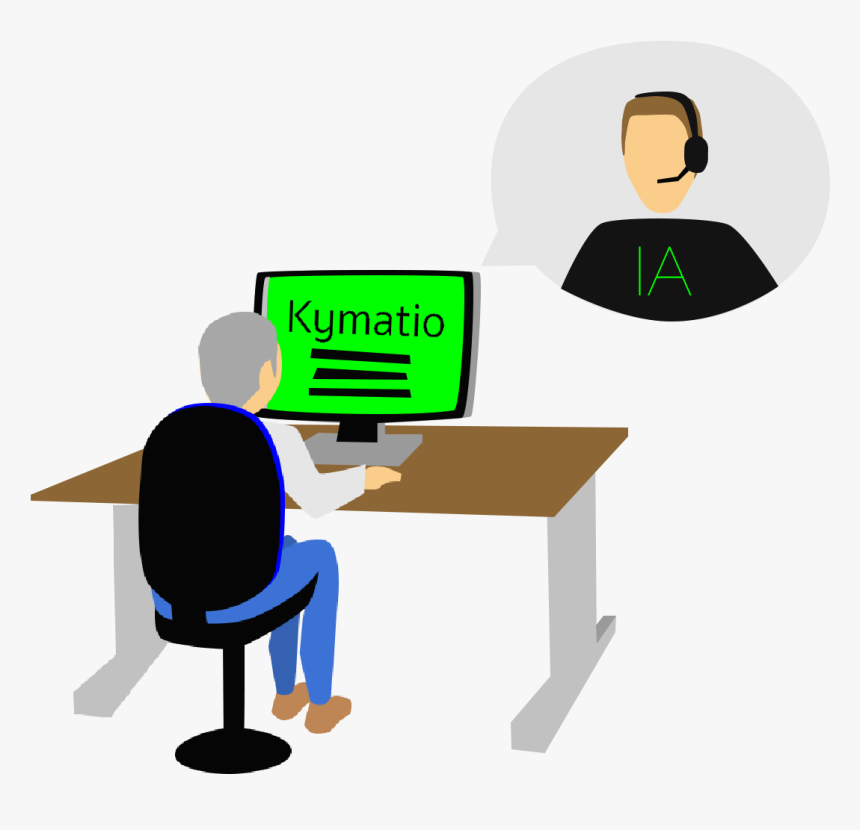 Employee Chatting With Kymatios Ia - Cartoon, HD Png Download, Free Download
