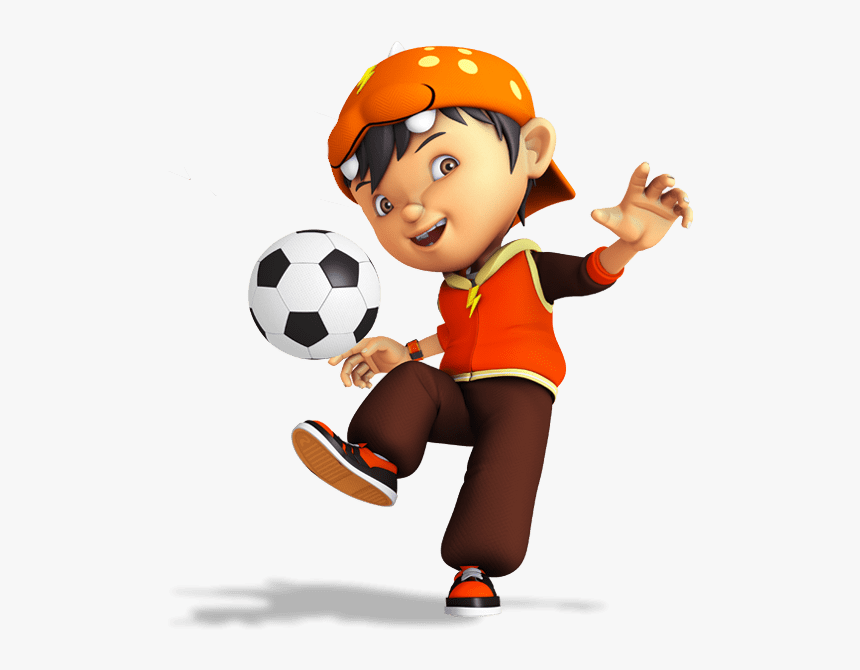 Boboiboy Playing Football - Boboiboy Png, Transparent Png, Free Download