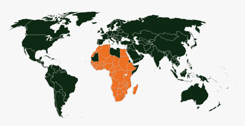 Transparent Map Of Africa Png - Canada And Burkina Faso, Png Download, Free Download