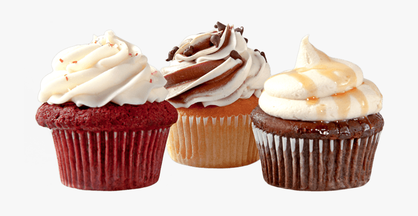 Cupcake Trio - Transparent Background Cupcake Png, Png Download, Free Download