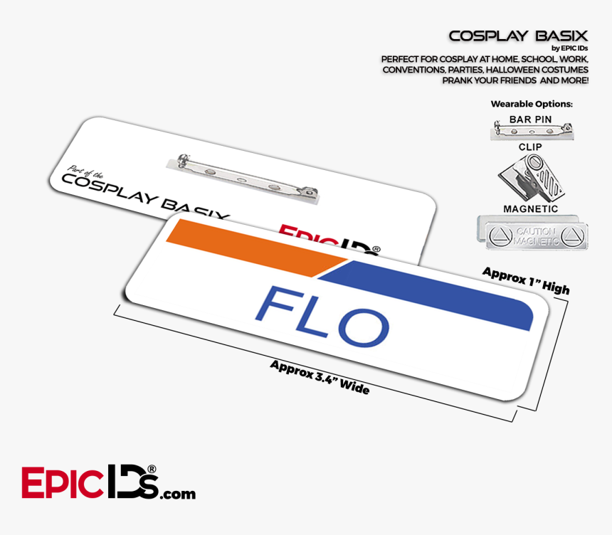 Flo From Progressive Insurance Cosplay Id Name Tag"
 - Epic Name Tags, HD Png Download, Free Download