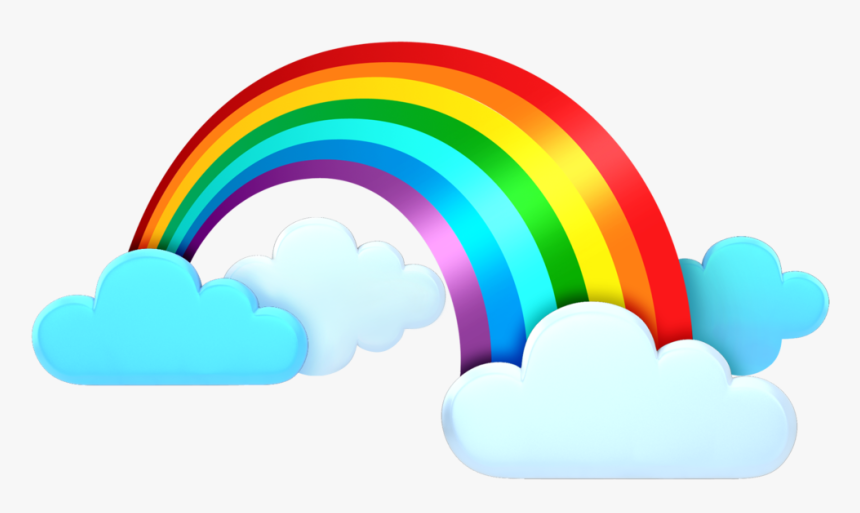 Cute Illustration Google Search - Cloud With Rainbow Png, Transparent Png, Free Download