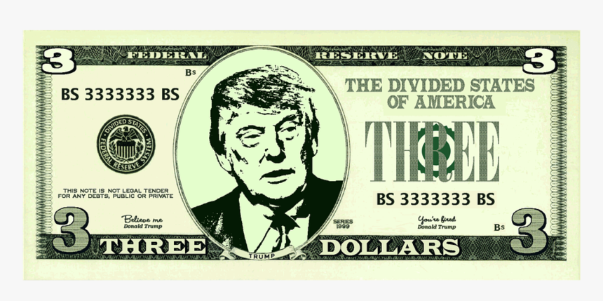 3 Dollar Bill Transparent, HD Png Download, Free Download