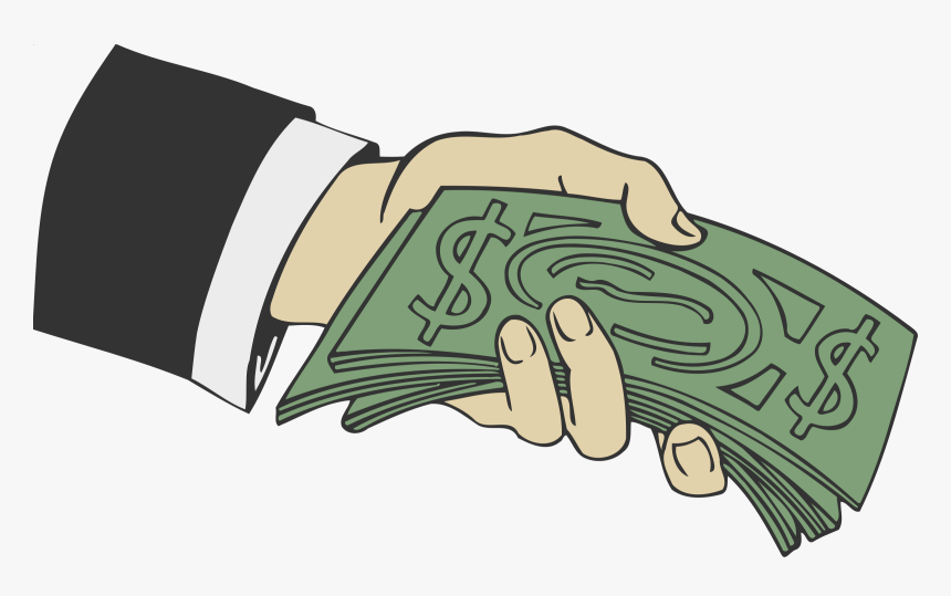 Hand Offering Money Icons Png - Hand With Money Cartoon Png, Transparent Png, Free Download