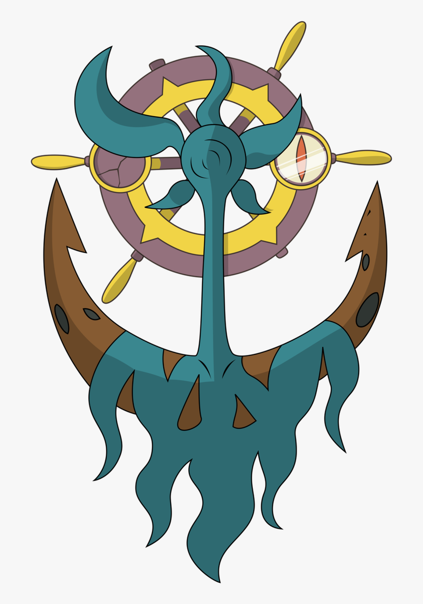 Dhelmise"s Chain-like Green Seaweed Can Stretch Outwards - Pokemon Team For Bill Cipher, HD Png Download, Free Download