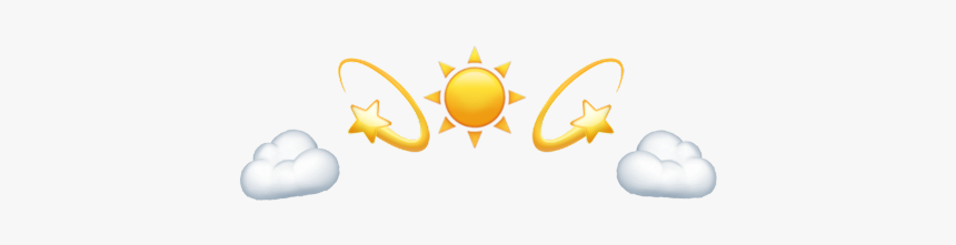 #emojicrown #crown #sun #star #moon #emoji, HD Png Download, Free Download