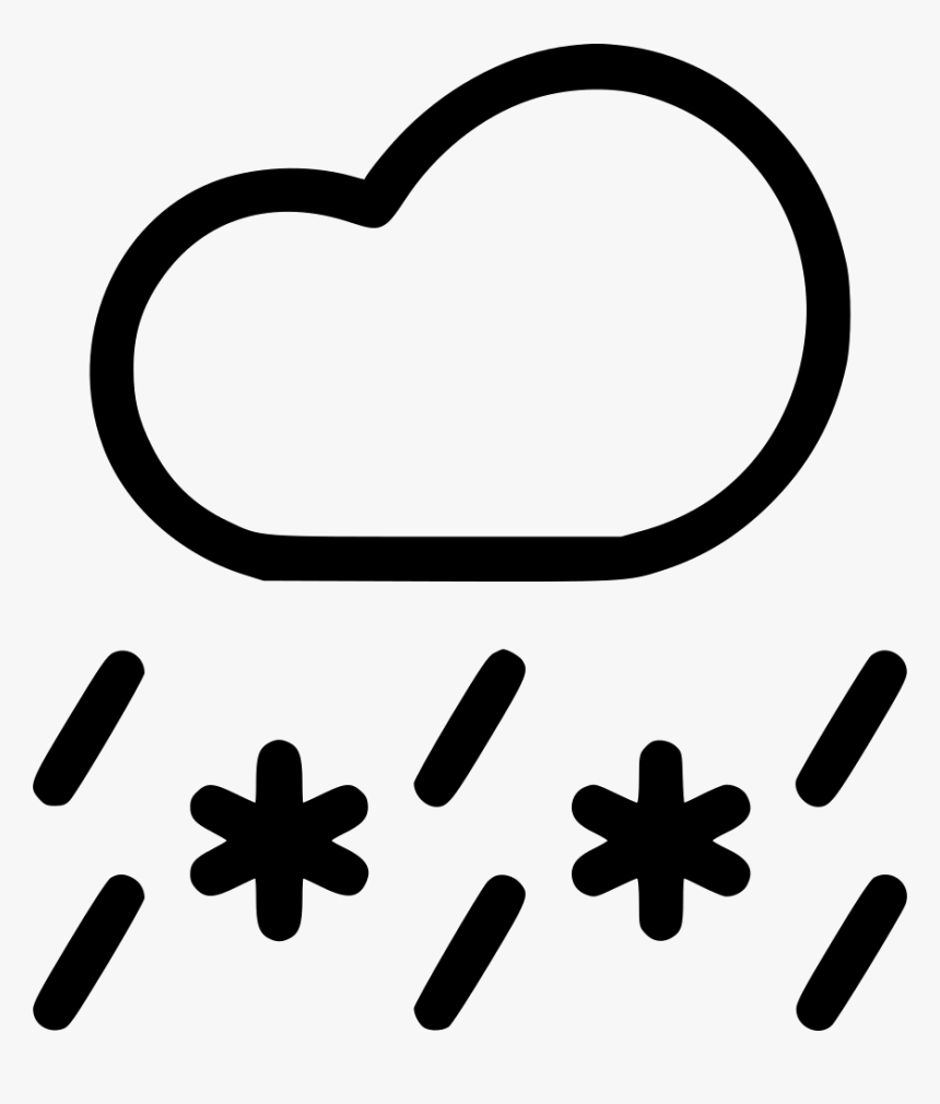 Sleet Snow Rain Cloud Snowfall Weather, HD Png Download, Free Download