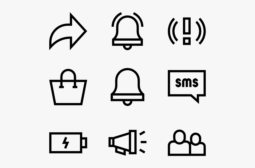 Notifications - Notification Vector Icon Png, Transparent Png, Free Download