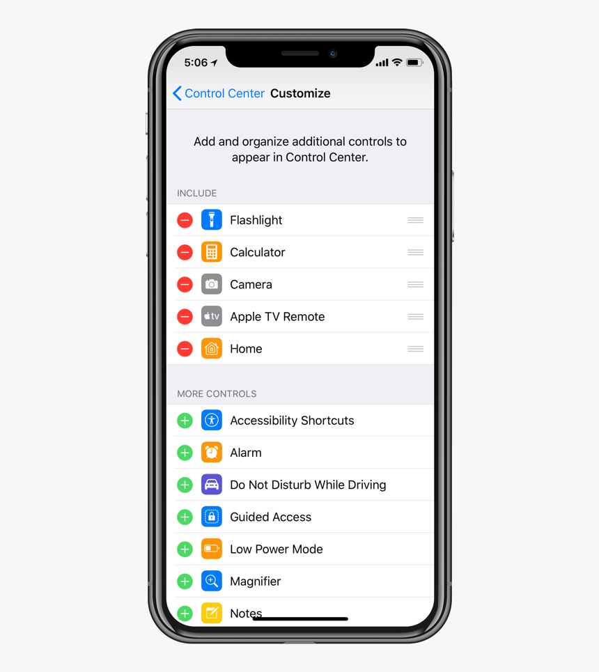 Homekit - Iphone X Settings Screen, HD Png Download, Free Download