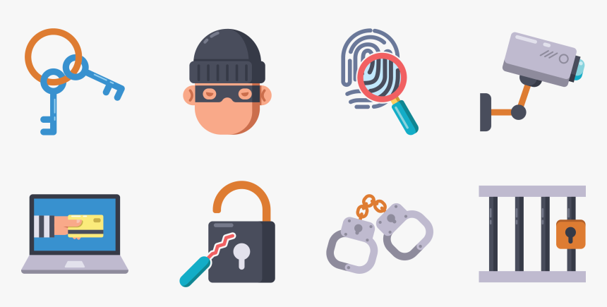 Crime Robbery Icon Criminals - Icon, HD Png Download, Free Download