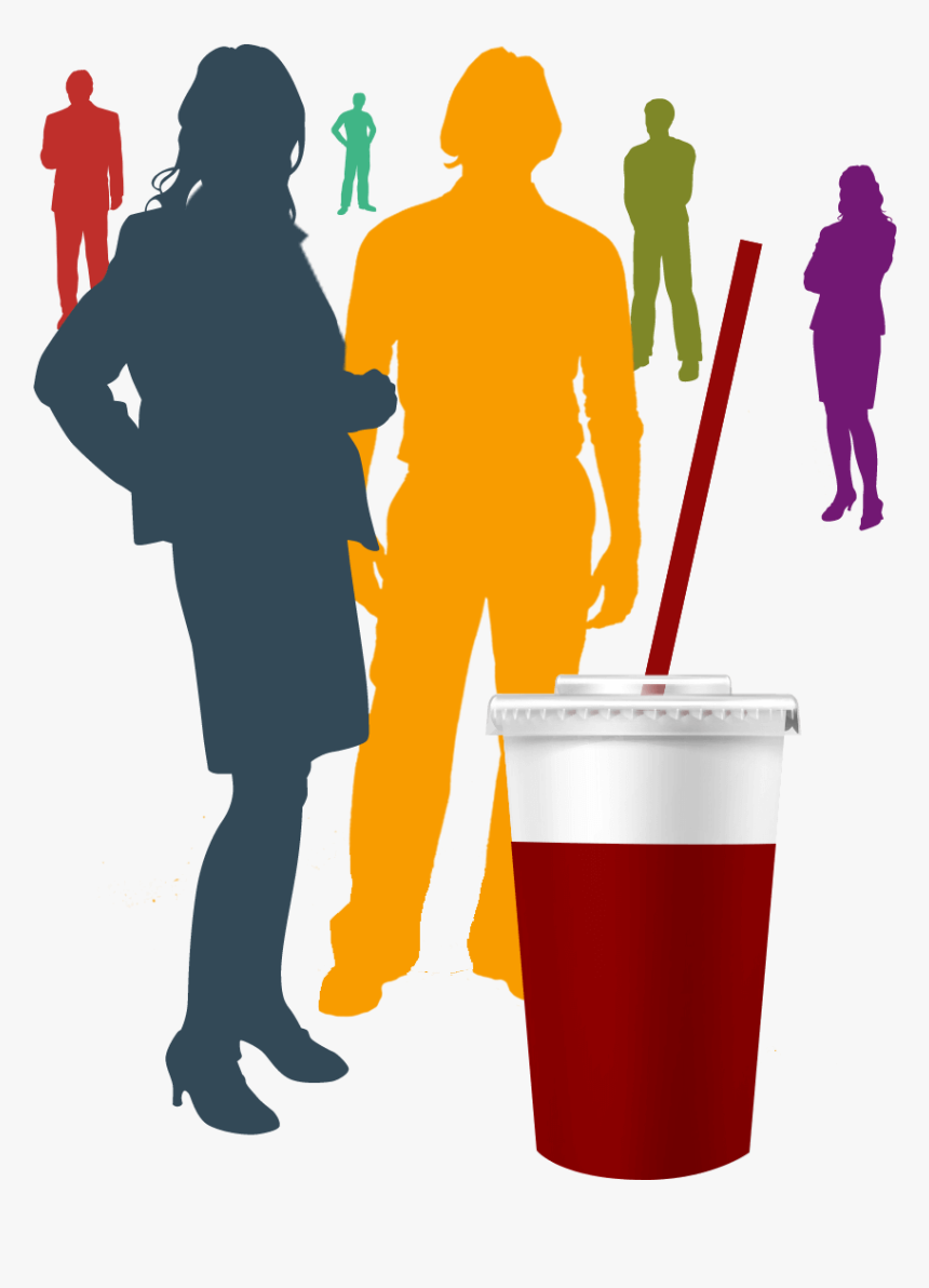 Silhouettes Of Mcdonald"s Customers - Illustration, HD Png Download, Free Download