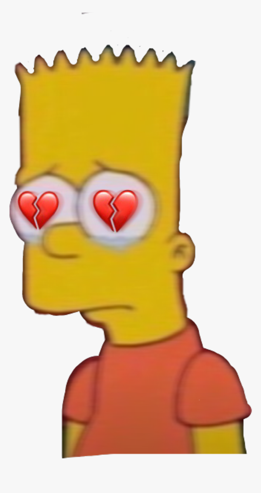 Los Simpson Bart Sad, HD Png Download - kindpng