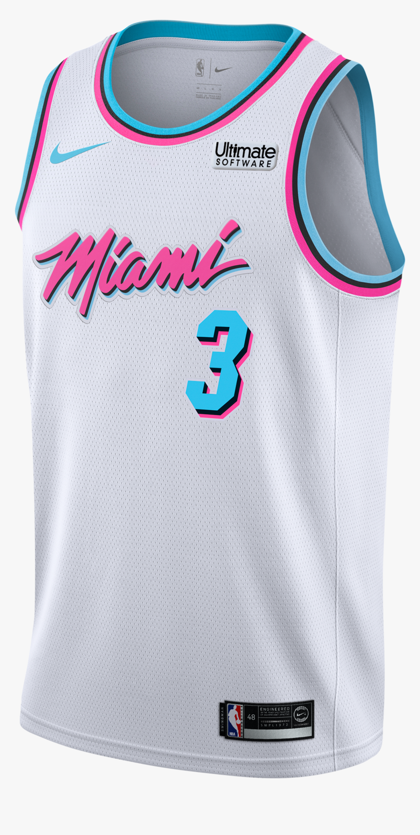 Nike Nba Miami Heat Dwyane Wade Swingman Jersey - Miami Heat City Jersey,  HD Png Download - 2000x2000 (#669135) - PinPng