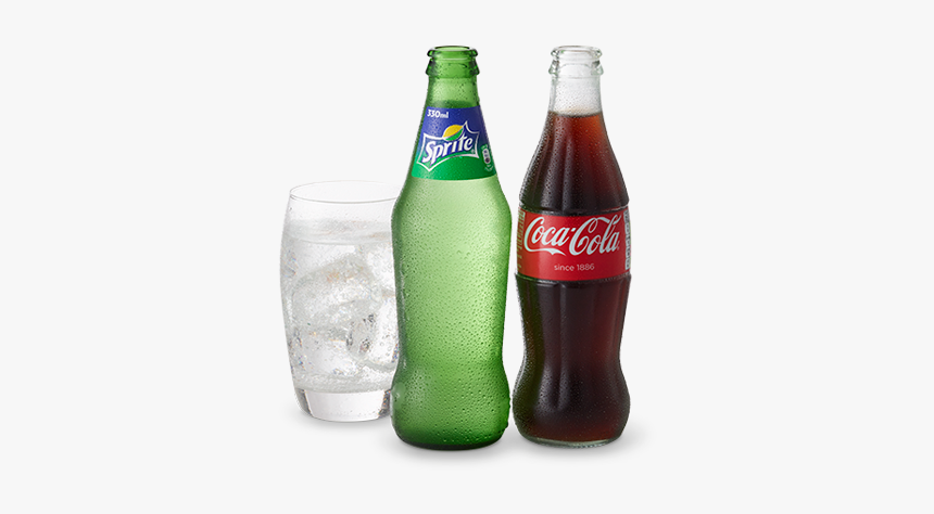 High Angle Picture Of Our Soft Drinks Selection On - Coca Cola Sprite Png, Transparent Png, Free Download